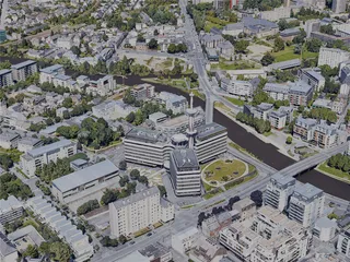 Rennes City, France (2022) 3D Model preview