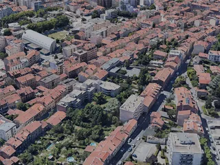 Saint-Etienne City, France (2022) 3D Model preview