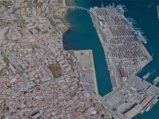 Algeciras City, Spain (2023) 3D Model preview