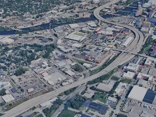 Grand Rapids City, USA (2023) 3D Model preview