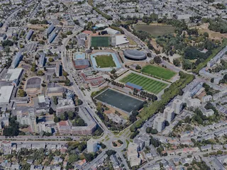Saint-Nazaire City, France (2023) 3D Model preview