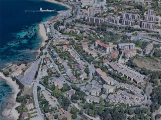 Ajaccio City, France (2023) 3D Model preview