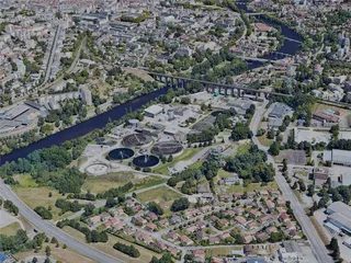Limoges City, France (2022) 3D Model preview