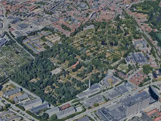 Odense City, Denmark (2023) 3D Model preview