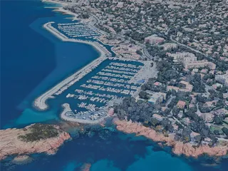 Saint-Raphael City, France (2023) 3D Model preview