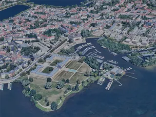 Schwerin City, Germany (2023) 3D Model preview