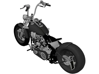 Harley-Davidson Knucklehead 3D Model preview
