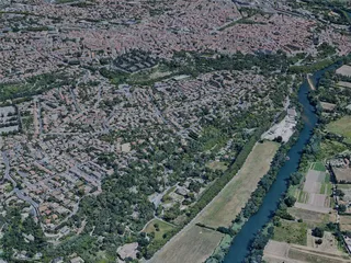 Beziers City, France (2022) 3D Model preview