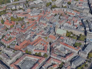 Bielefeld City, Germany (2023) 3D Model preview