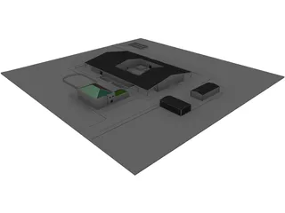 Equestrian Center 3D Model preview