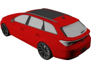 Seat Leon Sportstourer (2022) 3D Model preview
