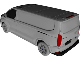 Ford Transit Custom Trend (2024) 3D Model preview