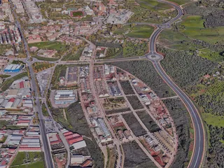 Caceres City, Spain (2023) 3D Model preview