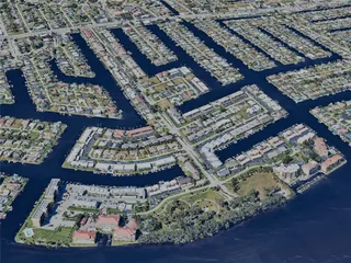 Cape Coral City, FL, USA (2023) 3D Model preview