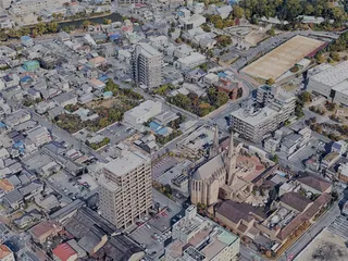 Fukuyama City, Japan (2023) 3D Model preview