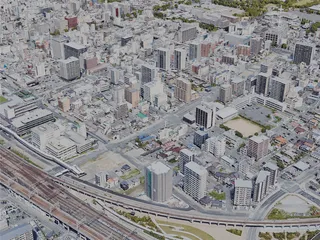 Himeji City, Japan (2022) 3D Model preview