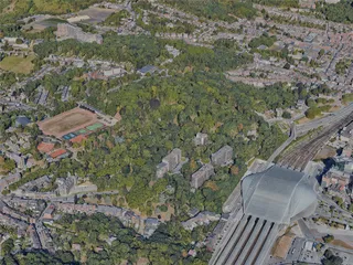 Liege City, Belgium (2022) 3D Model preview