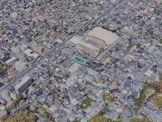Matsue City, Japan (2023) 3D Model preview