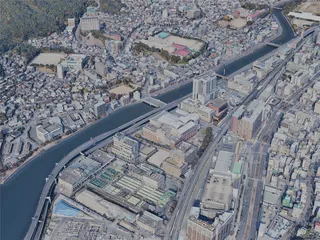 Nagasaki City, Japan (2023) 3D Model preview