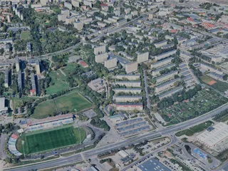 Olsztyn City, Poland (2024) 3D Model preview