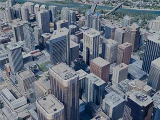 Calgary City, AB, Canada (2024) 3D Model preview