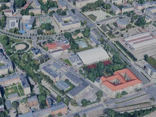 Czestochowa City, Poland (2024) 3D Model preview