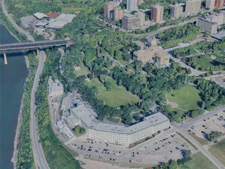 Edmonton City, AB, Canada (2024) 3D Model preview