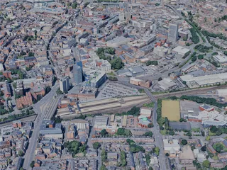 Leicester City, UK (2024) 3D Model preview