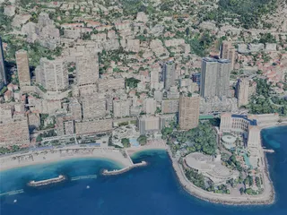 Monaco City, Monaco (2024) 3D Model preview