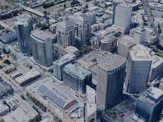 Oakland City, CA, USA (2023) 3D Model preview