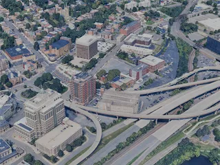 Albany City, NY, USA (2024) 3D Model preview