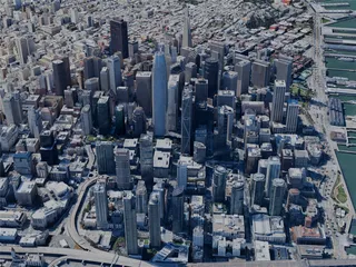 San Francisco City, CA, USA (2024) 3D Model preview