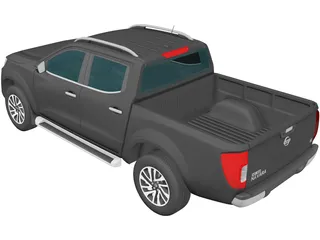 Nissan Navara Double Cab (2015) 3D Model preview