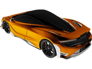 McLaren 765LT (2021) 3D Model preview