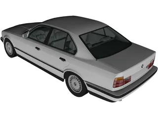 BMW 525i Sedan [E34] (1988) 3D Model preview