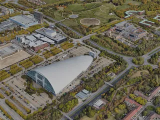 Milton Keynes City, UK (2022) 3D Model preview