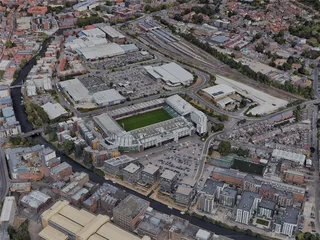 Norwich City, UK (2022) 3D Model preview