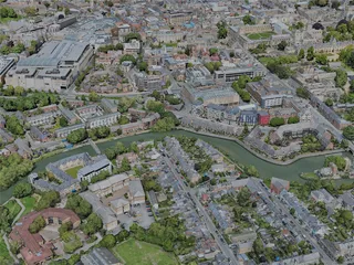Oxford City, UK (2023) 3D Model preview