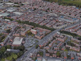 Preston City, UK (2022) 3D Model preview