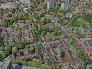 Salford Quays City, UK (2023) 3D Model preview