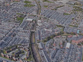 Sunderland City, UK (2022) 3D Model preview