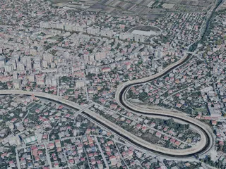Fier City, Albania (2024) 3D Model preview