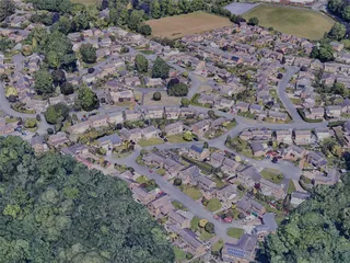 Wrexham City, UK (2023) 3D Model preview