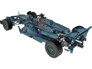Mercedes-AMG Petronas F1 Lego 3D Model preview