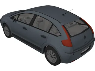 Citroen C4 3D Model preview