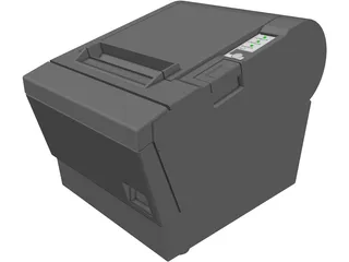 Printer Fax 3D Model preview