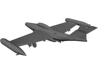 Northrop F-89 Scorpion 3D Model preview
