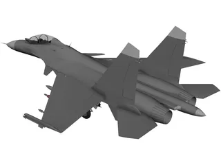 Sukhoi Su-30 Flanker-C 3D Model preview