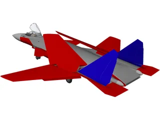 Sukhoi Su-27KM Flanker 3D Model preview