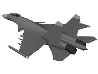 Sukhoi Su-33 Flanker-D 3D Model preview